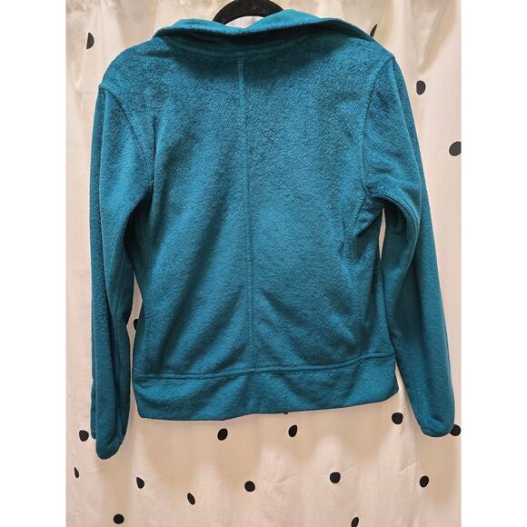 The North Face Osito plush emerald green full zip collared jacket size medium - Picture 6 of 7